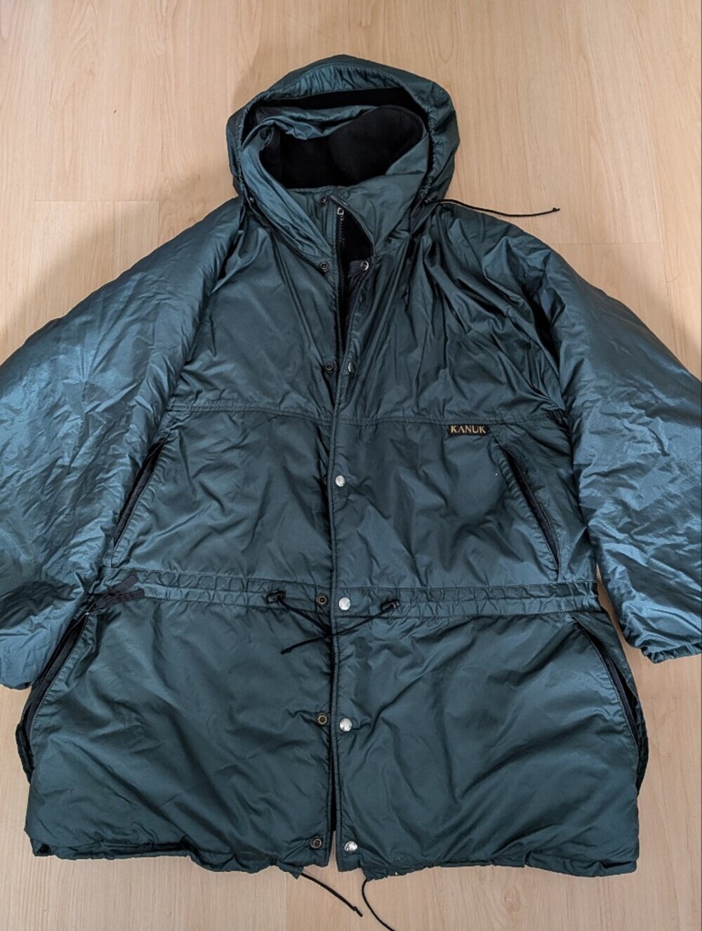 Kanuk Heritage Classic Jacket Womens Size 6/XL Metallic Green Hooded Coat